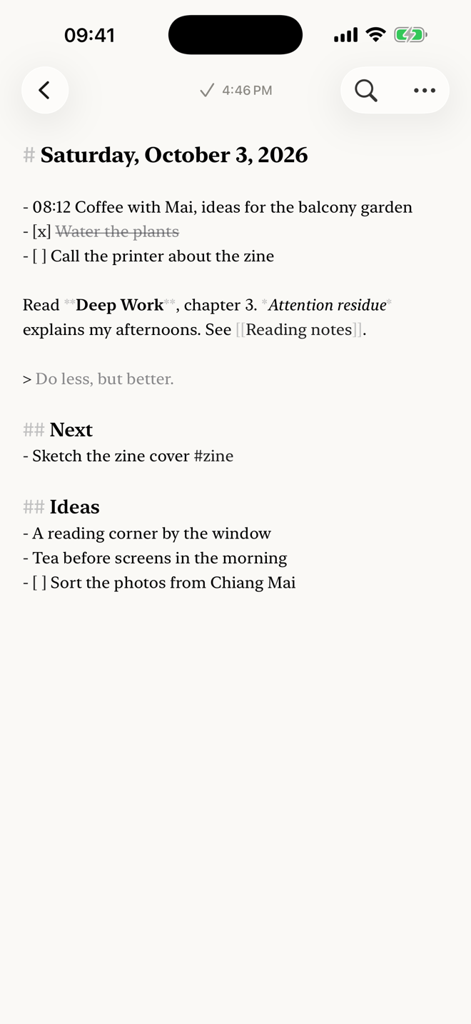 Markdown, styled as you type