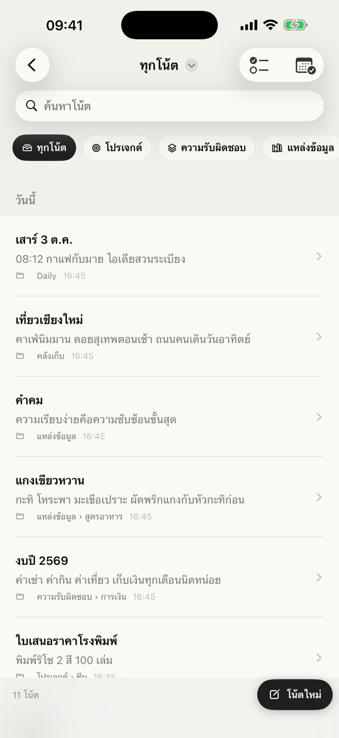 ทุกโน้ตมีที่อยู่ของมัน